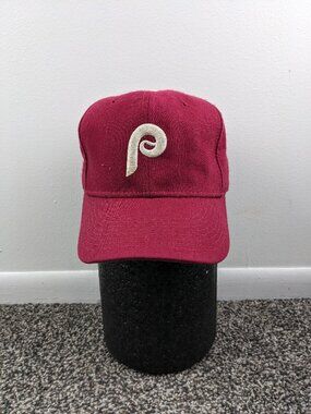 Vintage Philadelphia Phillies Hat Cap New Era Pro Model Wool Diamond 6 3/4